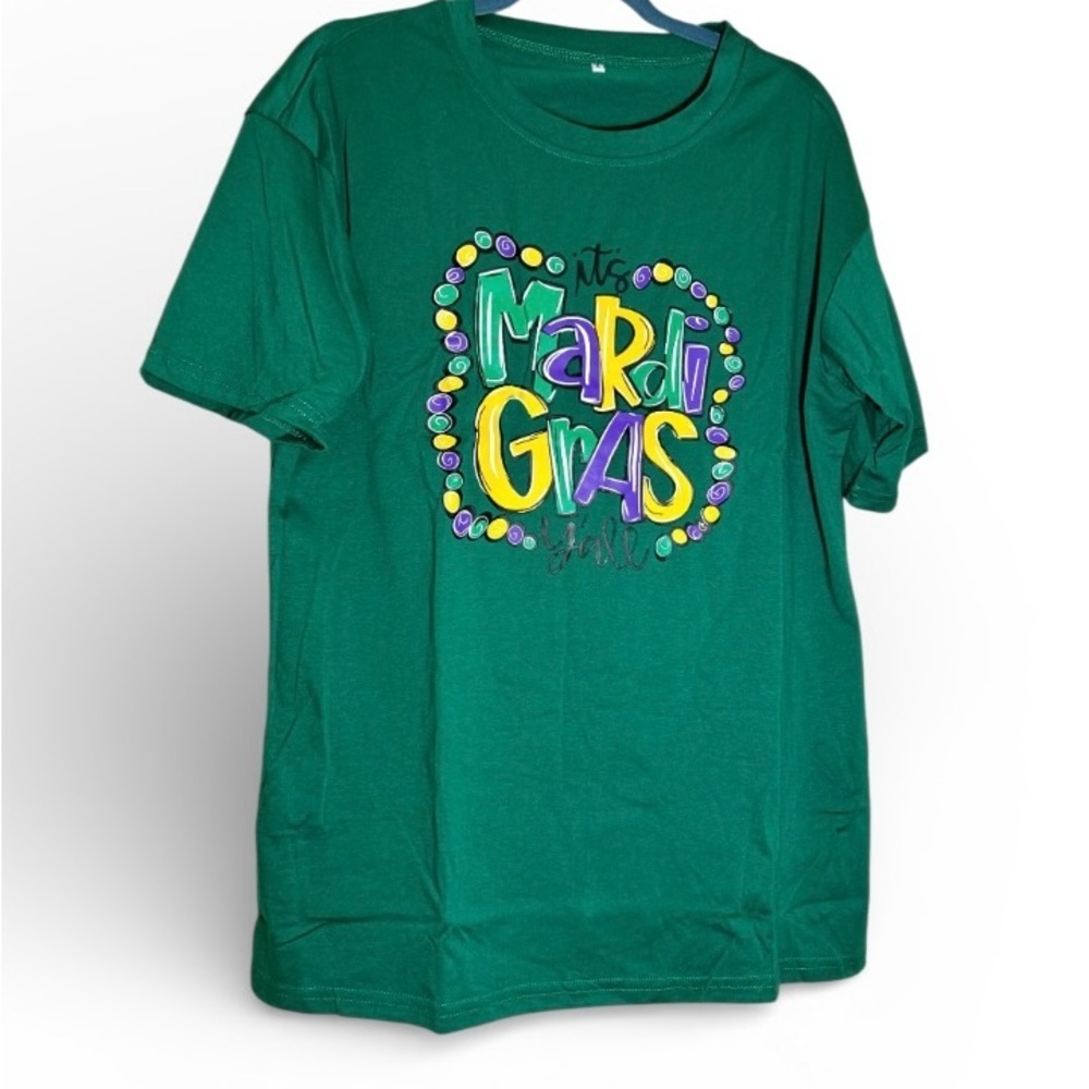 🎭 NWT Mardi Gras Celebration Bundle – Shirt + 5 Headbands – Party Ready! - Picture 2 of 12